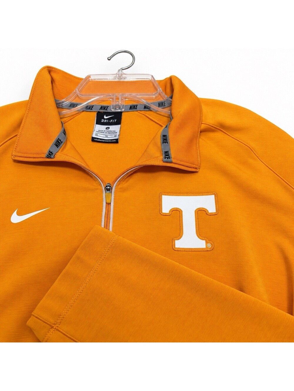 Nike Tennessee Volunteers Dri-FIT 1/4 Zip Pullover Menβs XL Orange NCAA